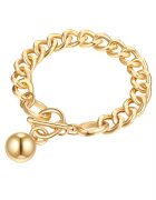 Lulu  Jane Bratara placata cu aur de 14K 22529 - Auriu