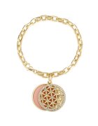 Lulu  Jane Bratara placata cu aur de 14K - Auriu