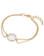 Lulu  Jane Bratara placata cu aur de 14K si decorata cu perle de cultura - Auriu