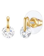 Lulu  Jane Cercei cu tija de aur de 14K filat cu zirconia - Auriu