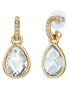 Lulu  Jane Cercei de aur de 14K filat - cu cristale - Auriu