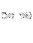 Lulu  Jane Cercei decorati cu zirconia - in forma de simbolul infinitului 32121 - Argintiu