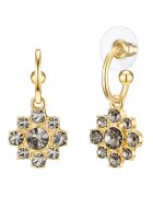 Lulu  Jane Cercei drop cu tija decorati cu aur de 14K - Auriu