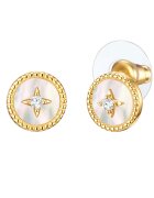Lulu  Jane Cercei drop cu tija placati cu aur de 14K - Auriu