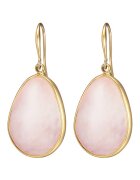 Lulu  Jane Cercei drop decorati cu quartz rose - Auriu