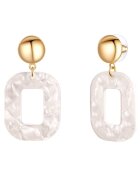 Lulu  Jane Cercei drop placati cu aur de 14K - Auriu