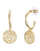Lulu  Jane Cercei drop placati cu aur de 14K - Auriu