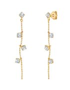 Lulu  Jane Cercei drop placati cu aur de 14K - Auriu/Galben