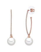 Lulu  Jane Cercei drop placati cu aur de 14K - Auriu rose
