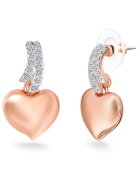 Lulu  Jane Cercei in forma de inima placati cu aur rose de 14K - Auriu rose