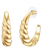 Lulu  Jane Cercei in forma de semiluna placati cu aur de 14K 32103 - Auriu/Galben