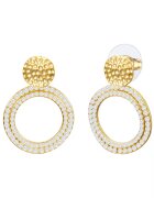 Lulu  Jane Cercei placati cu aur de 14K - cu zirconia 32097 - Auriu/Galben