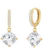 Lulu  Jane Cercei placati cu aur de 14K - cu zirconia - Auriu/Galben