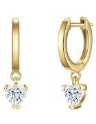 Lulu  Jane Cercei placati cu aur de 14K - cu zirconia - Auriu/Galben