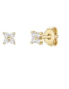 Lulu  Jane Cercei placati cu aur de 14K - cu zirconia - Auriu/Galben