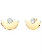 Lulu  Jane Cercei placati cu aur de 14K si cu perle shell - Auriu