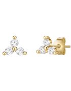 Lulu  Jane Cercei placati cu aur de 14K si cu tija - Auriu/Galben