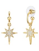 Lulu  Jane Cercei placati cu aur de 14K si decorati cu cristale - Auriu
