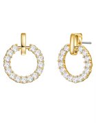 Lulu  Jane Cercei placati cu aur de 14K si decorati cu cristale - Auriu