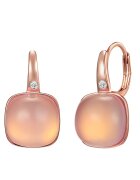 Lulu  Jane Cercei placati cu aur de 14K si decorati cu cristale - Auriu rose
