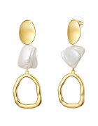 Lulu  Jane Cercei placati cu aur de 14K si decorati cu perle 22539 - Auriu