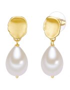 Lulu  Jane Cercei placati cu aur de 14K si decorati cu perle - Auriu
