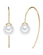 Lulu  Jane Cercei placati cu aur de 14K si decorati cu perle - Auriu