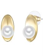 Lulu  Jane Cercei placati cu aur de 14K si decorati cu perle - Auriu