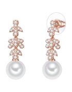 Lulu  Jane Cercei placati cu aur de 14K si decorati cu perle - Auriu rose