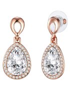 Lulu  Jane Cercei placati cu aur rose de 14K si decorati cu cristale - Auriu rose
