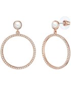 Lulu  Jane Cercei rotunzi placati cu aur de 14K - Auriu rose