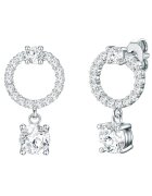 Lulu  Jane Cerei placati cu rodiu si decorati cu cristale Swarovski - Argintiu