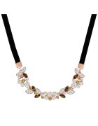 Lulu  Jane Colier-chocker de catifea placat cu aur de 14K - Auriu rose