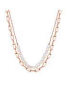 Lulu  Jane Colier cu doua siraguri placat cu aur de 14K - Auriu rose