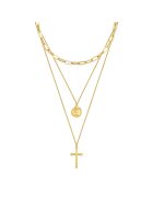 Lulu  Jane Colier cu siraguri multiple placat cu aur de 14K 22491 - Auriu