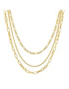 Lulu  Jane Colier cu siraguri multiple placat cu aur de 14K - Auriu rose