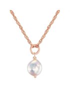 Lulu  Jane Colier de aur de 14K filat - cu pandantiv cu perla - Auriu rose