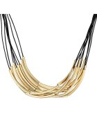 Lulu  Jane Colier placat cu aur de 14K - cu siraguri multiple - Auriu