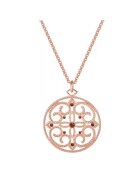 Lulu  Jane Colier placat cu aur de 14K si decorat cu pandantive cristale - Auriu rose