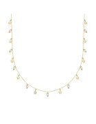 Lulu  Jane Colier placat cu aur de 14K si decorat cu perle sintetice - Auriu