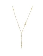 Lulu  Jane Colier placat cu aur de 14K si decorat cu perle sintetice si zirconia - Auriu
