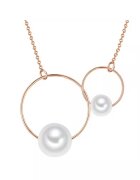 Lulu  Jane Colier placat cu aur rose de 14K si decorat cu perle sintetice - Auriu rose