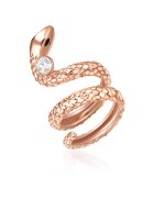 Lulu  Jane Inel in forma de sarpe placat cu aur de 14K