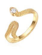 Lulu  Jane Inel placat cu aur de 14K