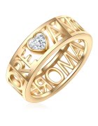 Lulu  Jane Inel placat cu aur de 14K