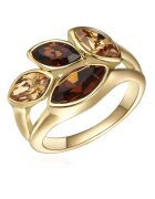 Lulu  Jane Inel placat cu aur de 14K - cu cristale