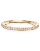 Lulu  Jane Inel placat cu aur de 14K - decorat cu zirconia