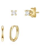 Lulu  Jane Set de cercei placat cu aur de 14k - Auriu/Galben