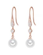 Lulu  Jane Yokoamii - Cercei placati cu aur de 14K si decorati cu perle - Auriu rose