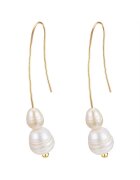 Lulu  Jane Yokoamii - Cercei placati cu aur de 14K si decorati cu perle de apa dulce - Auriu